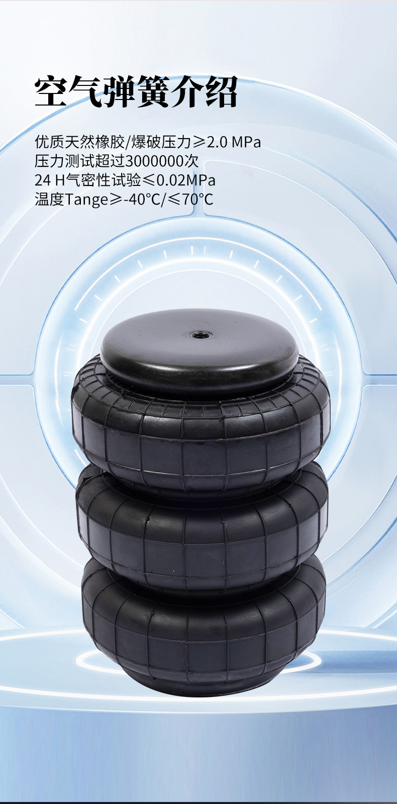 Modified Airbag Car Shock Absorber Rv Pneumatic Shock Absorber Air Suspension Lift Spring Auto Parts Off-Road