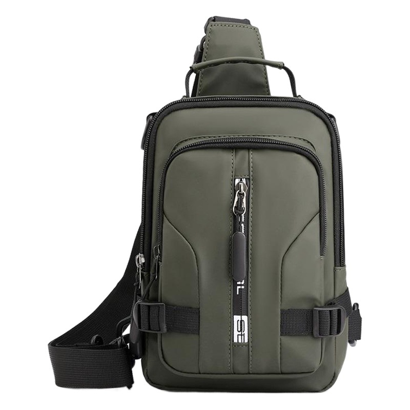 Ventas directas de fábrica nueva bolsa de pecho casual para hombres multifuncional hombro al aire libre crossbody bolsa de pecho impermeable de moda transfronteriza