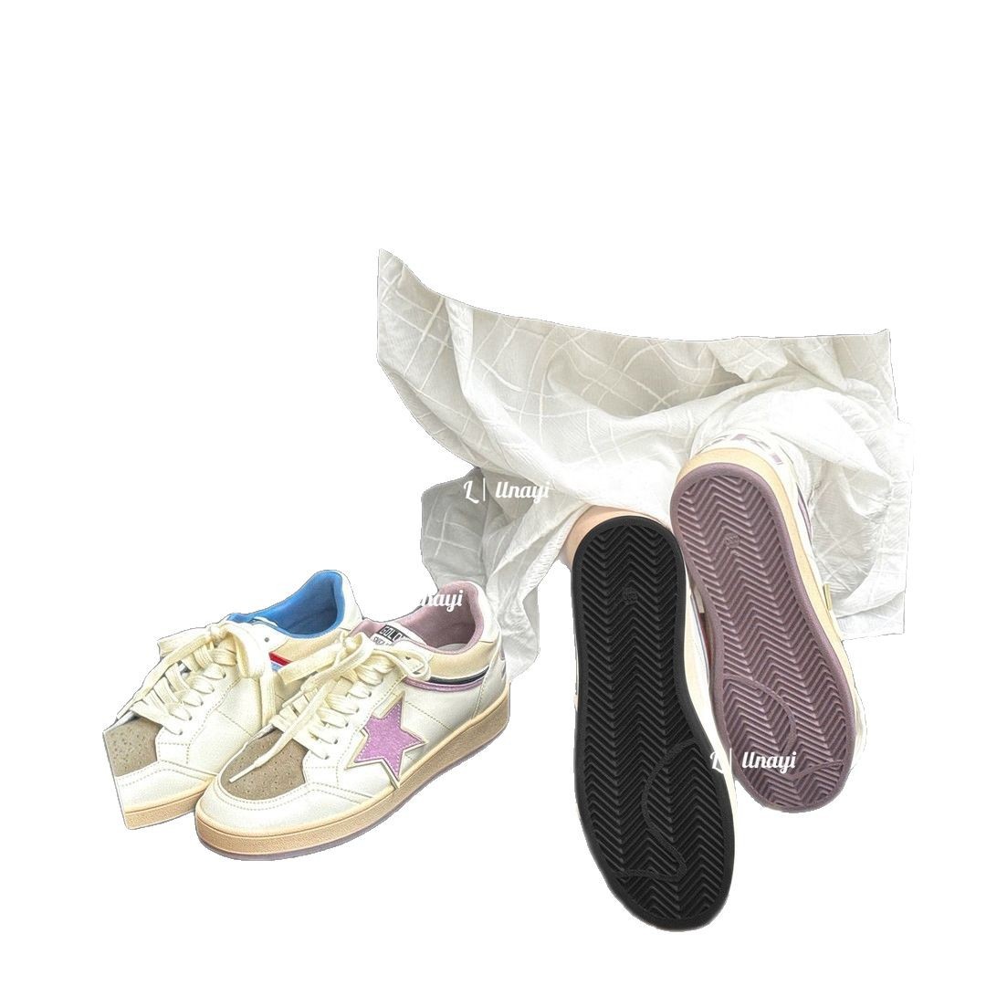 [Lin Ayi] Nara Sejie Star Shoes Zapatillas casuales Mujer 2025 Nuevos zapatos blancos de todo fósforo