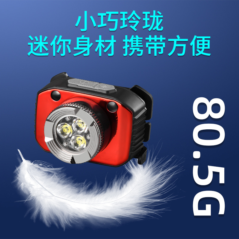 Transfronterizo nuevo faro multifuncional al aire libre impermeable Luz de inducción noche iluminación de trabajo luz de larga resistencia portátil destacado