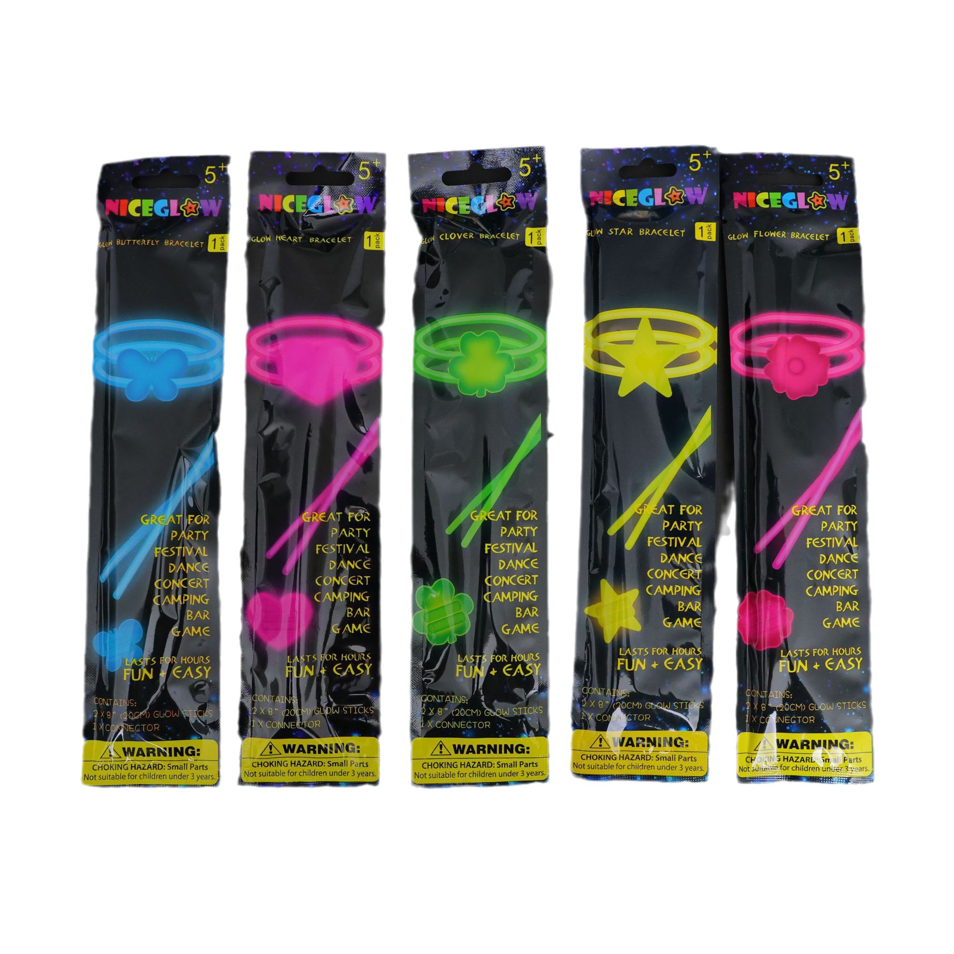 Fábrica directa al por mayor mariposa fluorescente petal de amor brazalete de cubierta dura varilla fluorescente fiesta de juguetes luminosos image 6