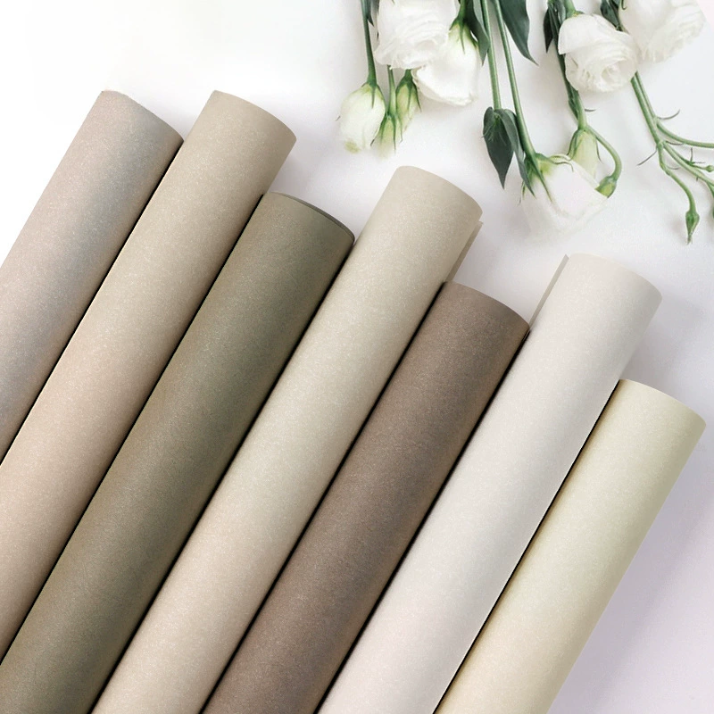 Cream wallpapers non-woven cloth, milk tea, wholesale