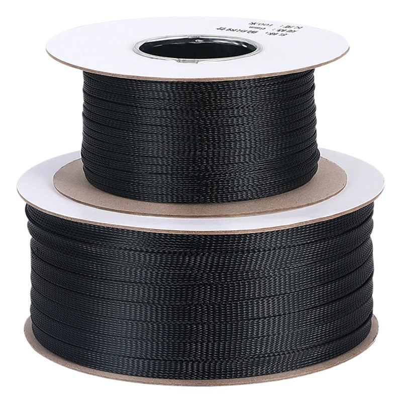 Оптовая продажа, нейлоновая плетеная текстильная сетевая трубка, огнестойкий автомобильный жгут проводов, телескопический чехол из змеиной кожи, огнестойкий защитный чехол для домашних животных