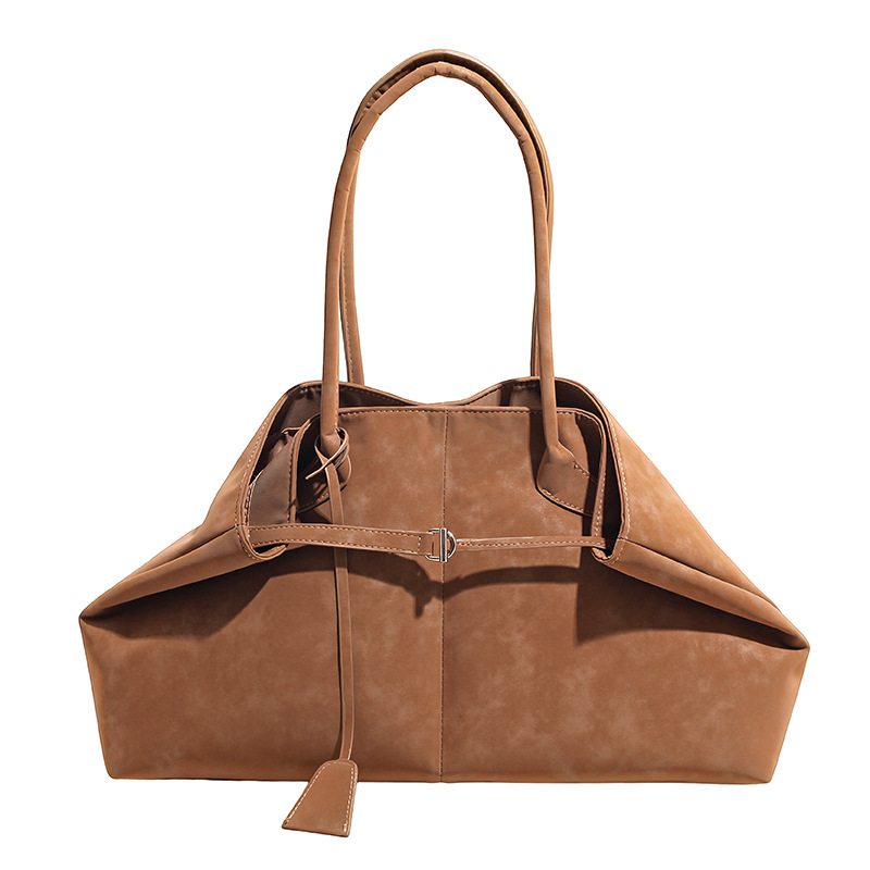 Bolsa de invierno de cuero de seda para mujeres 2025, nueva moda coreana retro bolsas de mano, bolsas de viaje de gran capacidad