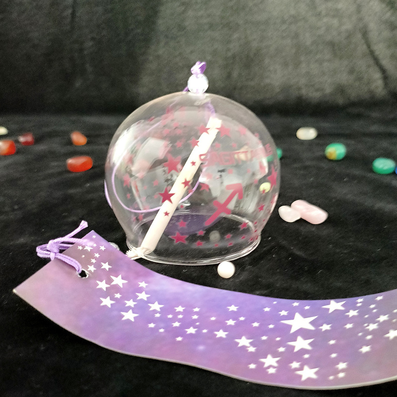 DIY 和風クリエイティブギフト 12 星座ガラス風鈴吊り飾り誕生日ギフト工芸品寝室の装飾風鈴|undefined