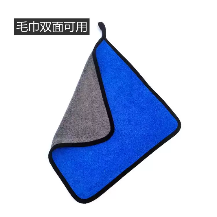 厚钓鱼毛巾 双面擦鱼竿擦手毛巾带登山扣洗车毛巾 渔具用品批发