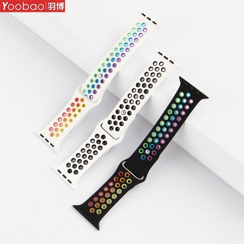 羽博はiwatch9バンド通気S8運動通気シリカゲルultra 2穴穴タイプ2色7/6/5/4を適用している|undefined