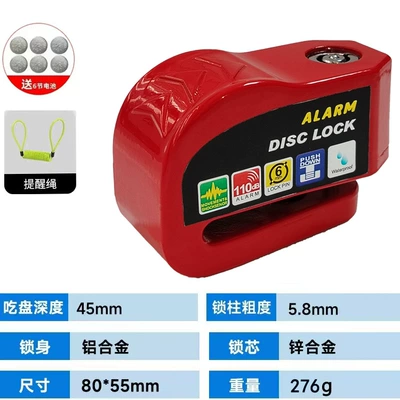 brake disc lock battery car – Motorcycle Lock - 1688red-disc-brake-lock-reminder-rope
