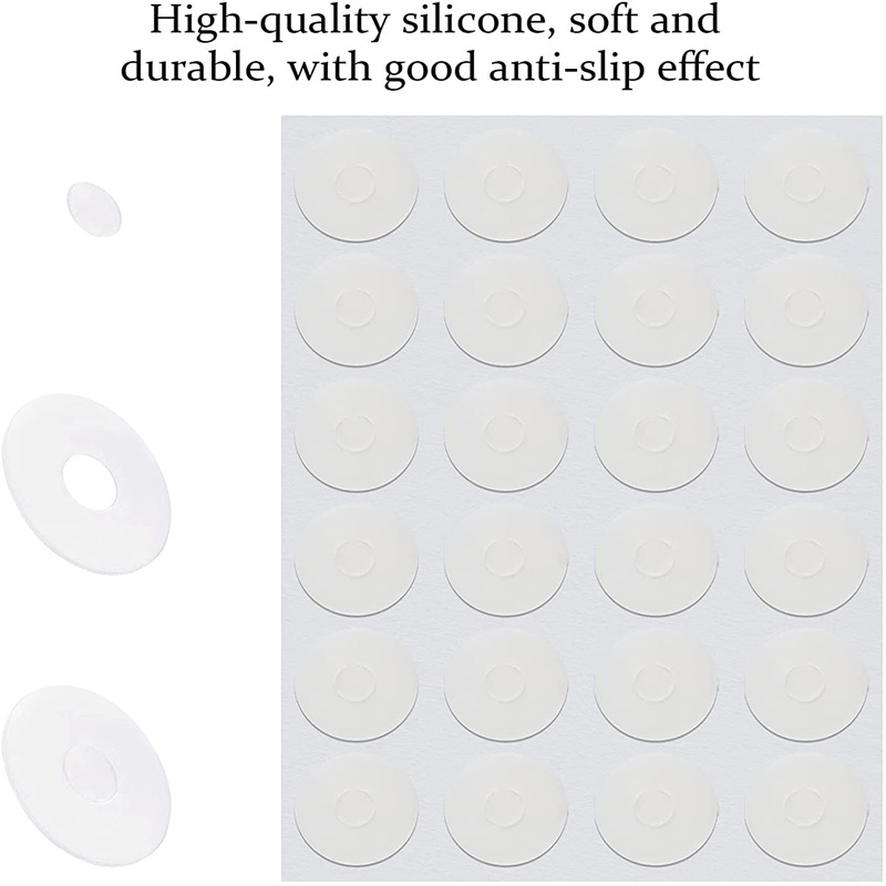 Etiqueta engomada de agarre antideslizante de silicona transparente Plantilla de edredón regla deslizante anillo de goma antideslizante regla de patchwork estera antideslizante