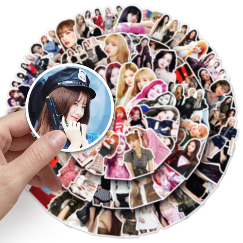 102 unique BLACKPINK sticker sheets as personalized celebrity accessories DIY phone case luggage stickers