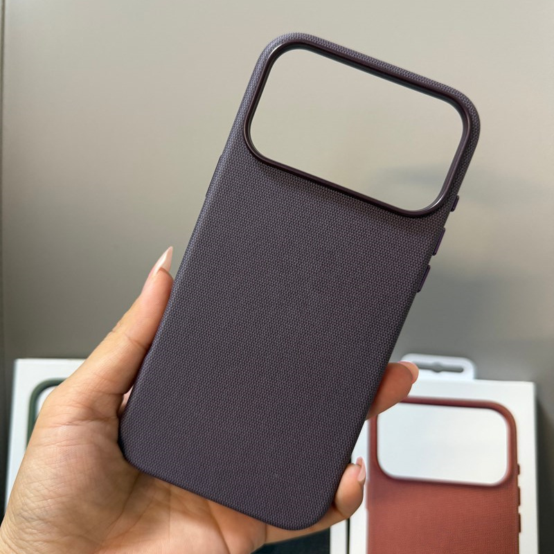 适用iPhone17ProMax布纹手机壳苹果17Air磁吸壳AI按键镂空17Pro壳|undefined