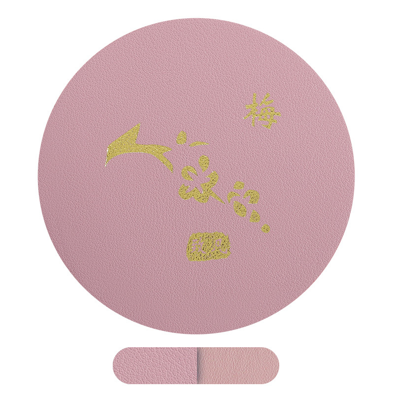 Alfombrilla de mesa de aislamiento térmico de cuero ZF, posavasos simples antideslizantes, aceite impermeable, pu, mesa de comedor de hotel ovalada, alfombra de mesa de cuero para el hogar