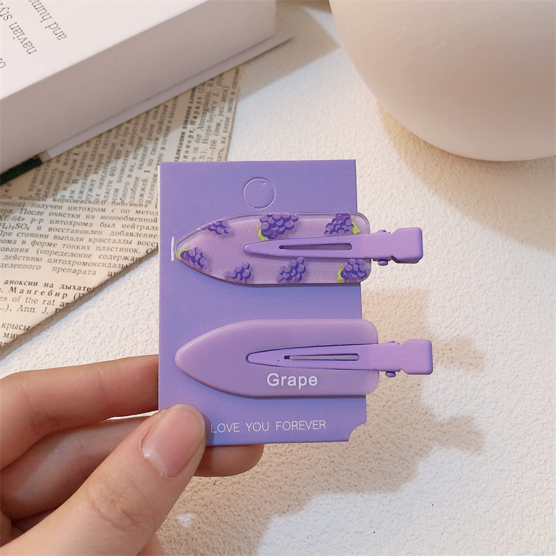 Un par de impresión de arco para niñas pinzas de cabello sin marcas de dibujos animados para mujeres adorables pinzas de cabello para el cabello de bordas rotas image 8