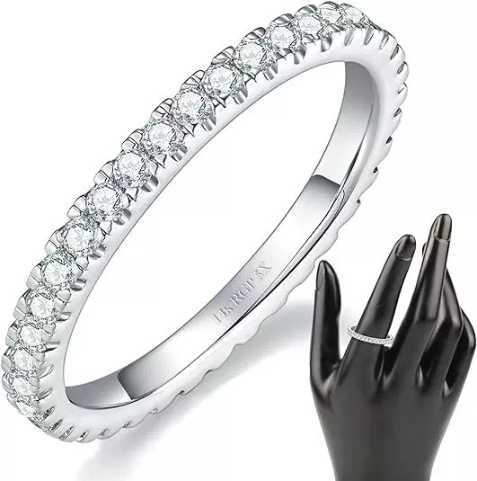 Amazon Explosions Full Diamond Ring Fashion Niche High Sense Zircon Inlaid Tail Ring 18K Gold Plating