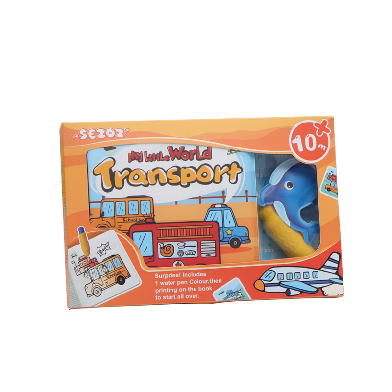 SEZOZ cambio de agua de Baño Libro mágico cambio de color Eva libro de tela educativa educación temprana libro de pintura de agua 0-3 años de edad juguetes infantiles