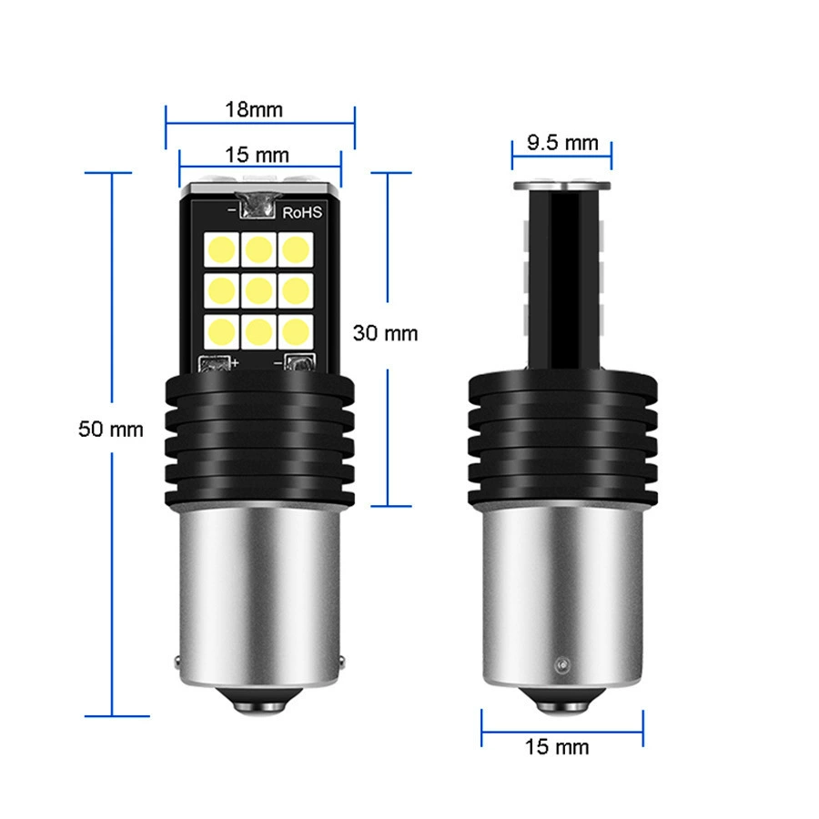 Автомобильный указатель LED для включения заднего хода/стопа 1156 7440 T15 3030 24SMD поворотник