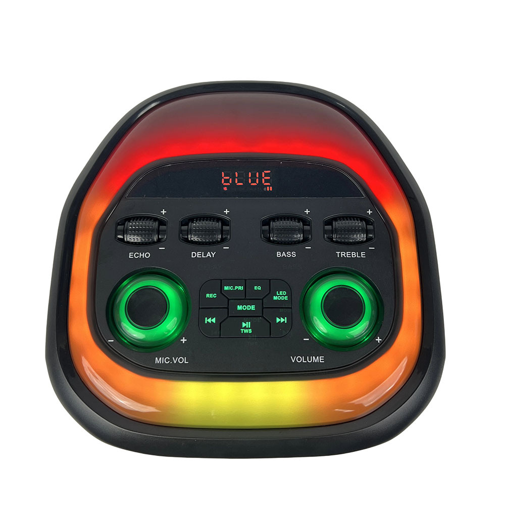 Fábrica directa de altavoces inalámbricos de 8 pulgadas de 40W con reproducción Bluetooth con luz de atmósfera LED inalámbrica