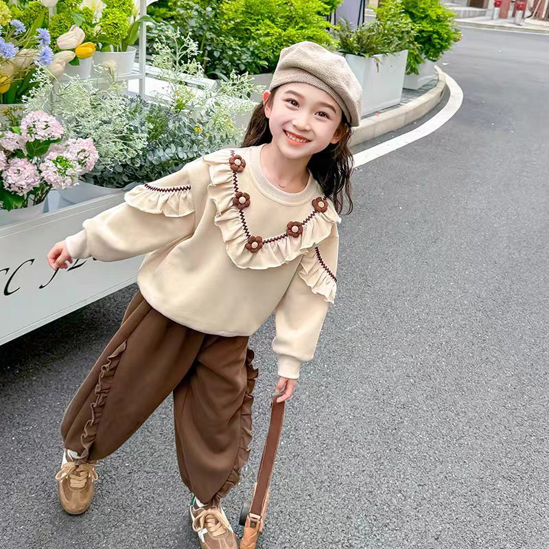女童套装春秋2025新款洋气时髦秋季女孩宝宝衣服儿童时尚洋气穿搭|undefined