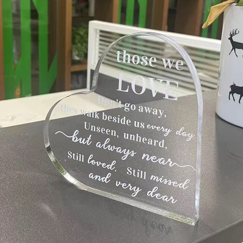 Acrílico amor decoración Amazon aniversario regalo para amigos y familiares ins decoración en forma de corazón