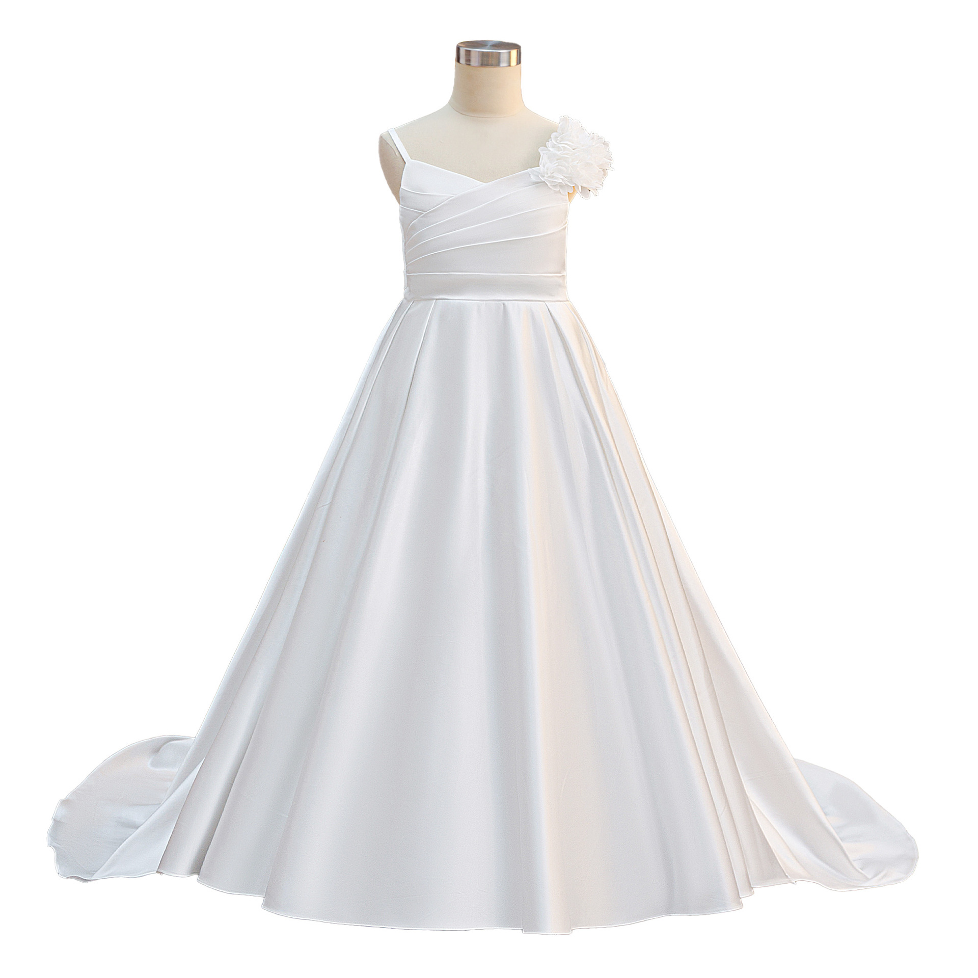 Amazon nuevo vestido de princesa de desfile vestido de banquete de chicas vestido de noche de chicas de banda blanca