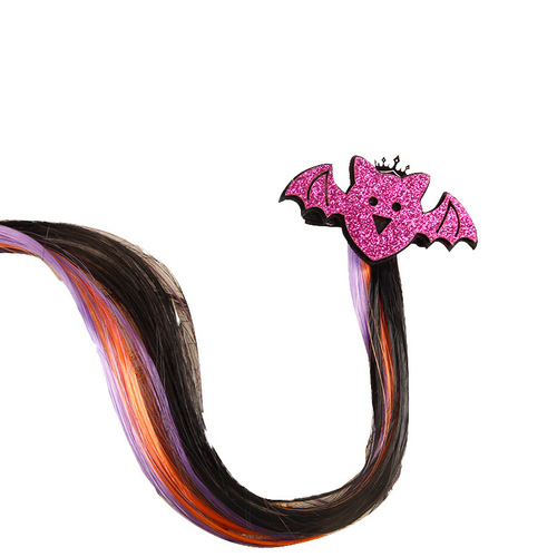 Cross-border Halloween floating hair hair clips for children and adults Halloween headwear bat wig cosplay decorative hair accessories