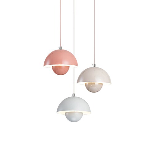 Cream draped string flower bud Denmark restaurant bar island bed bedside lamp minimalist modern light luxury creative pendant light