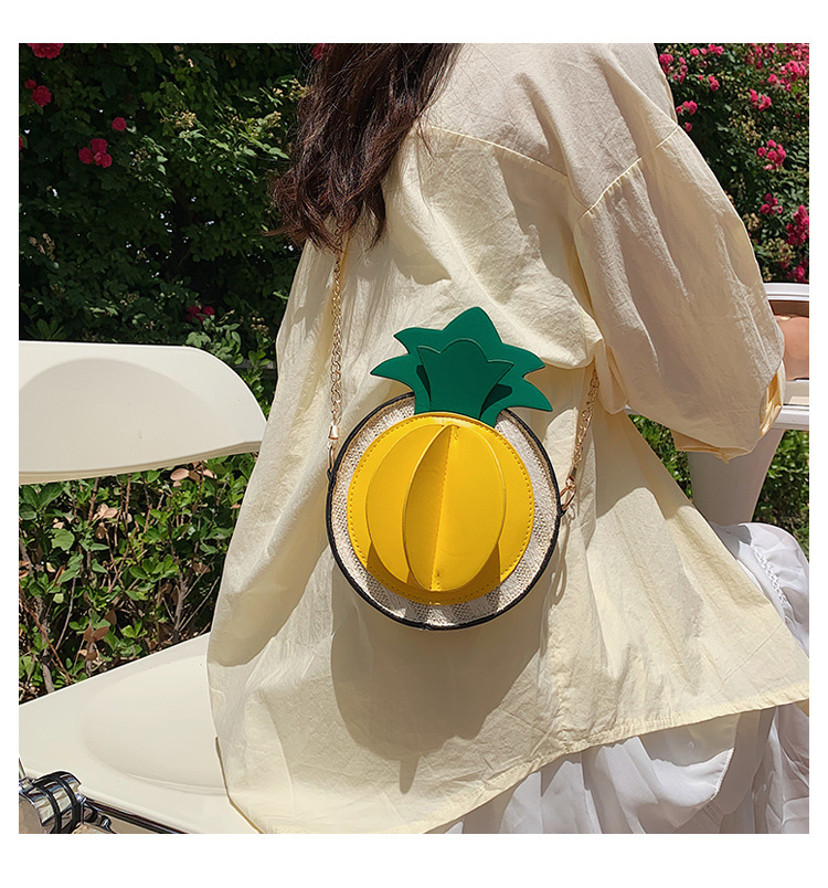 Korean Pineapple Shape Messenger Bag display picture 3