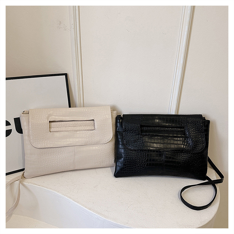 New cross-border foreign trade crocodile pattern strap clutch bag, large-capacity file bag, storage bag, official document bag, crossbody bag undefined