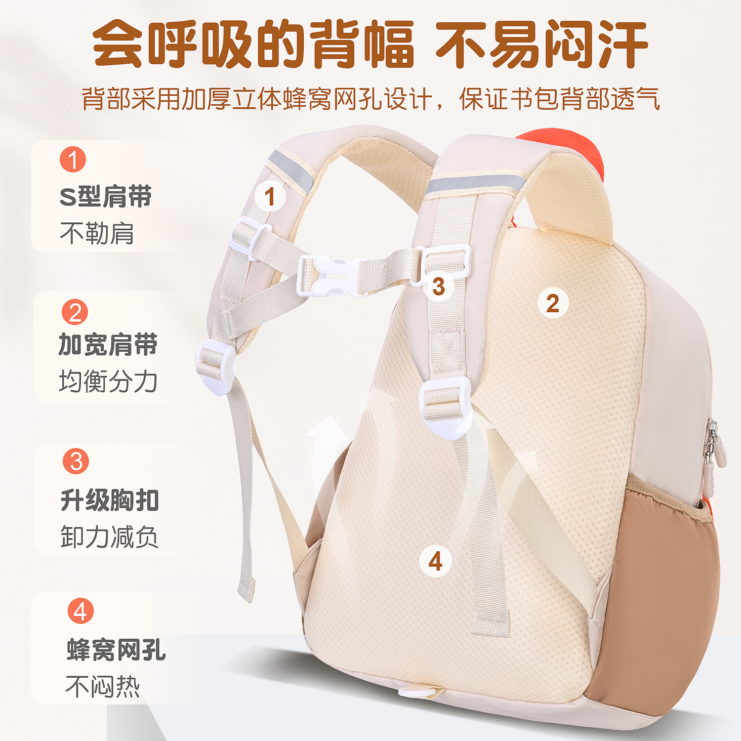 Sésamo bebé nuevo jardín de infantes dibujos animados mochila escolar niños y niñas 3-6 años pequeño bolso pequeño ligero y lindo mini