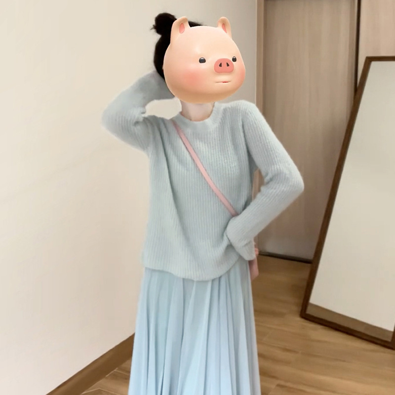 早秋穿搭一整套感气质两件套装裙女2025新款韩系减龄显瘦长裙|undefined