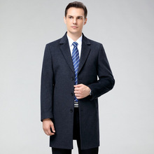 秋冬新款男专柜正品羊绒西装高端毛呢子大衣外套男羊毛商务西服