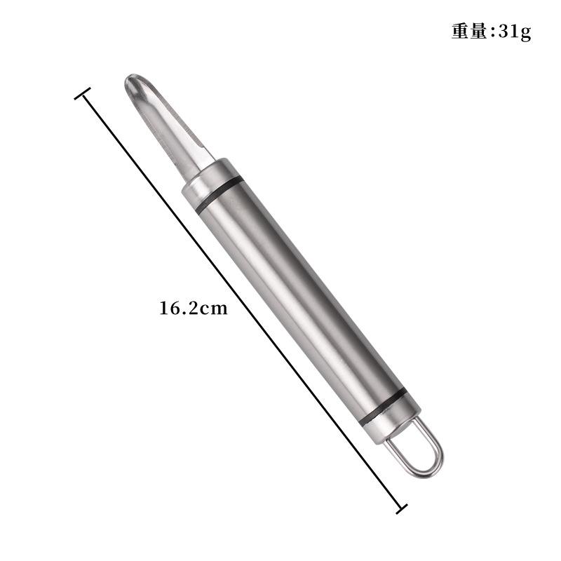 Longan desnuclear camarón cuchillo de espalda para excavar el cerebro de camarón herramienta de desnuclear de carne de camarón artefacto de acero inoxidable desnuclear artefacto