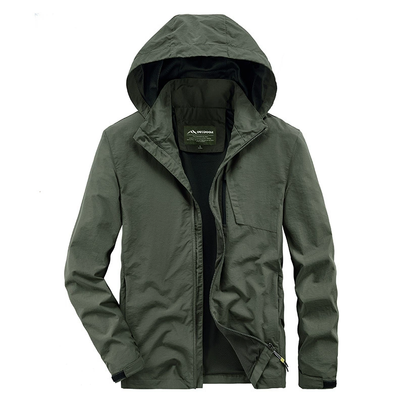 Мужская осенняя куртка со съемным капюшоном, повседневная обычная молния, молодежная свободная куртка с боковым швом и карманами 2105