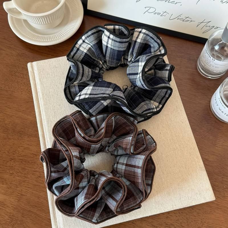 Plaid Haargummi In Edlem Design Für Den Herbst Und Winter_voghion.com