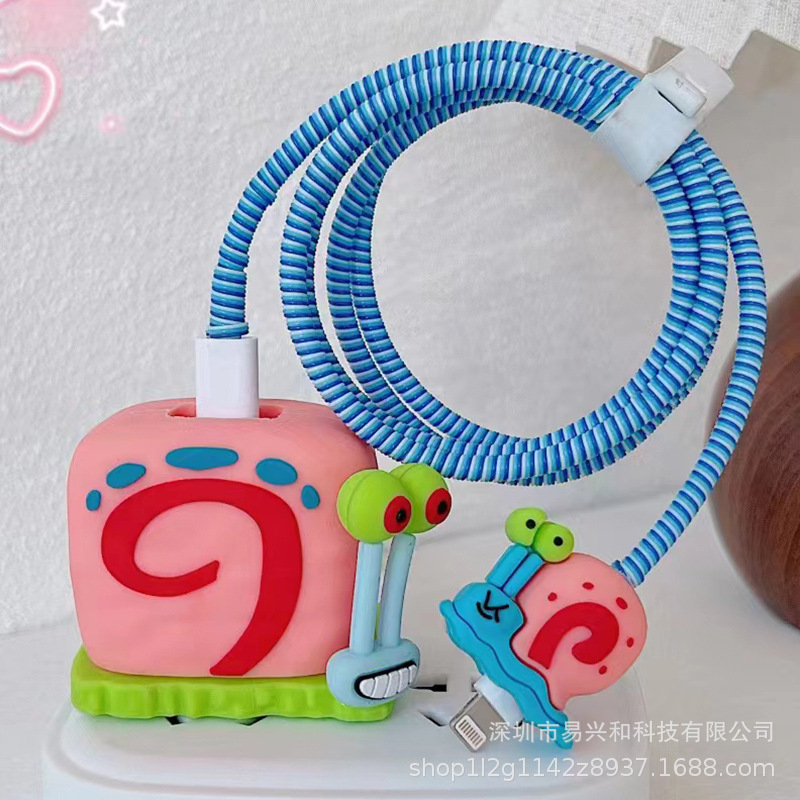 Aplicable Apple 18W / 20W cargador de cabeza de cubierta cargador de cubierta de cable de datos cubierta de 4 piezas al por mayor