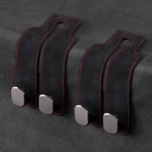 New popular car seat rear hook car multi-function double hook metal invisible car universal hook storage
