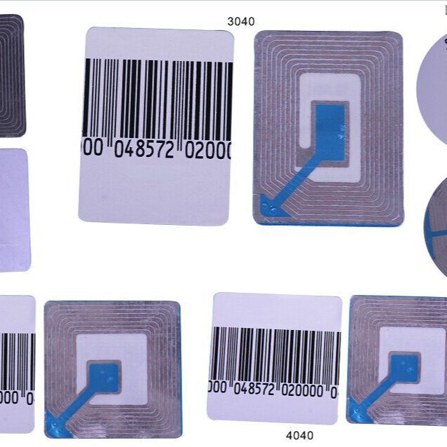 长期供应30404040RF软标图书防盗磁条RF软标签防盗扣便携高灵敏度