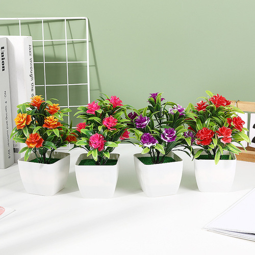 Factory direct supply of artificial potted plants rose perfume lily artificial flowers artificial flowers home decoration artificial flowers wholesale