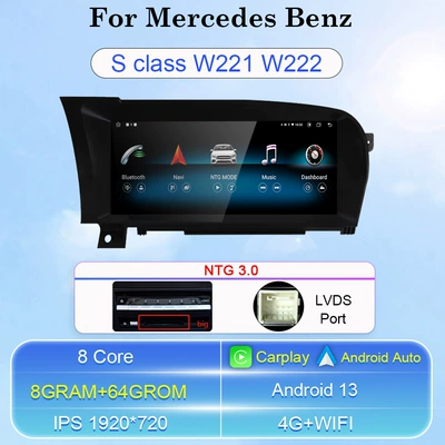 DVD Navigation S-Class W221 W222 2005-2015 - 8-core-864-carplayauto4g-1025-ntg-30