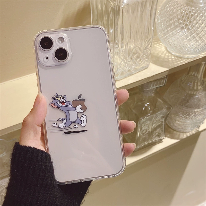 Корпус для телефона совместимый с iPhone 13 от Apple, защитный чехол, прозрачная мягкая пятка для любимого, iPhone, защита при падении