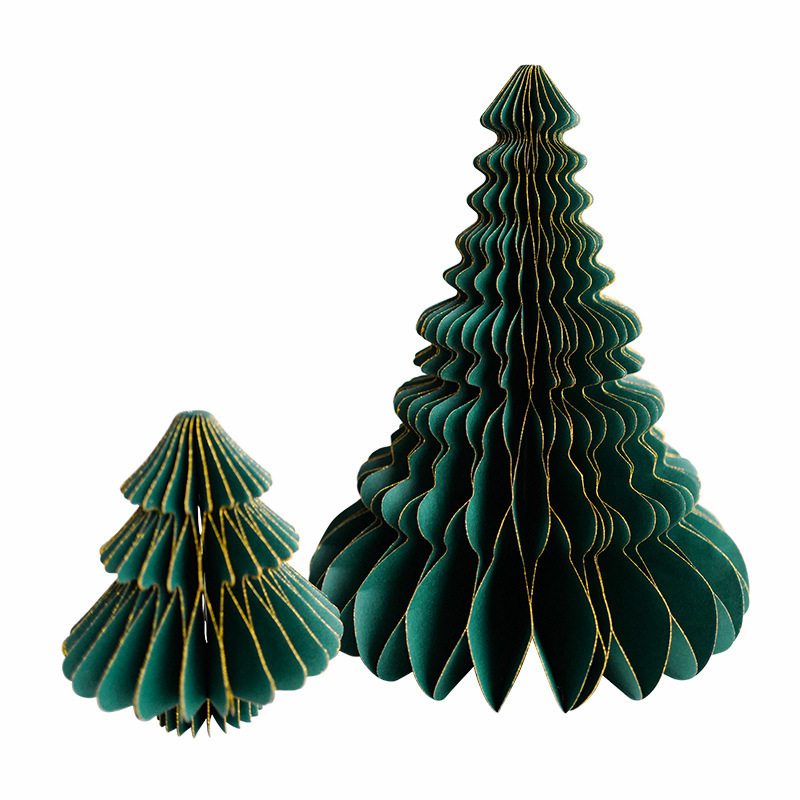 Navidad transfronteriza origami árbol de Navidad decoración decoración mini árbol de Navidad escenario de diseño props decoración del árbol de Navidad