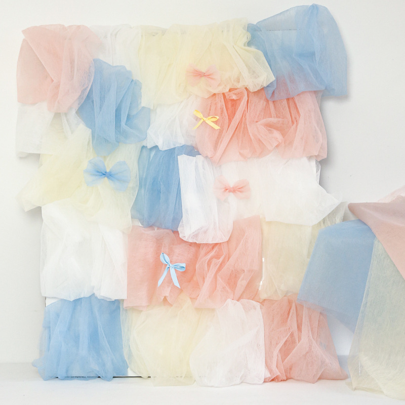 Embalaje de flores de algodón de alto nivel de atmósfera de flores de algodón envueltas de flores materiales de flores artesanales al por mayor