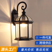 户外壁灯防水复古美式别墅庭院过道室内走廊室外LED阳台壁灯