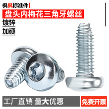 盘头内梅花三角牙自攻螺丝DIN7500高强度自锁锁紧螺钉大全批发