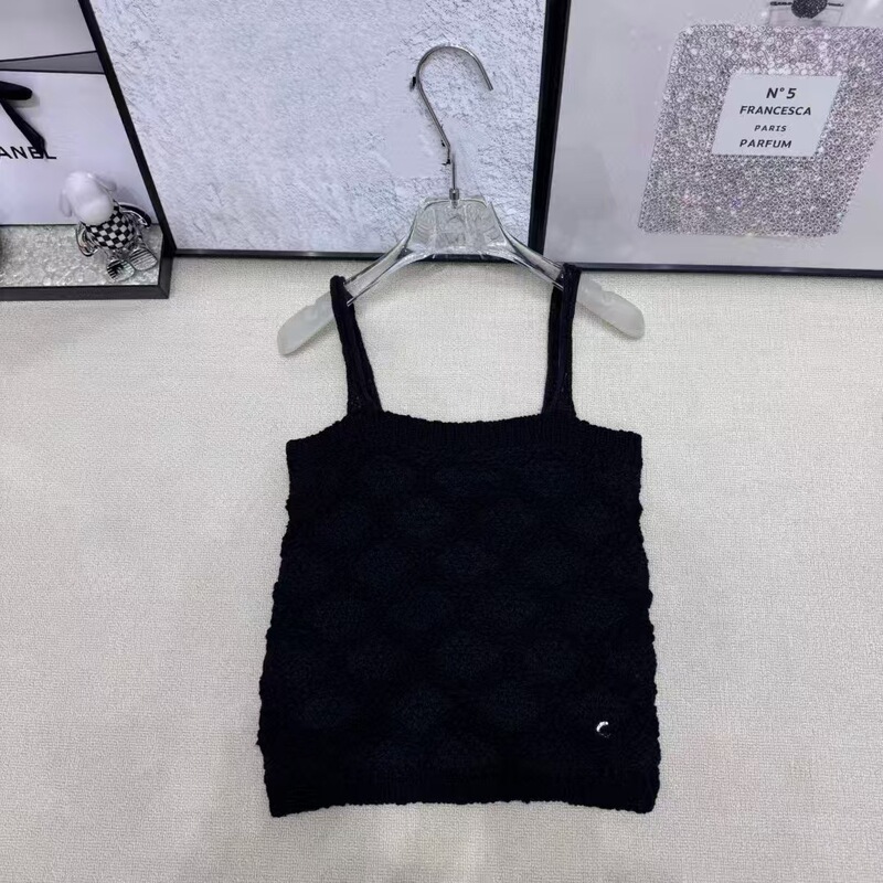 重工菱格勾花小香气质纽扣针织开衫外套+吊带背心女早秋套装上衣|undefined