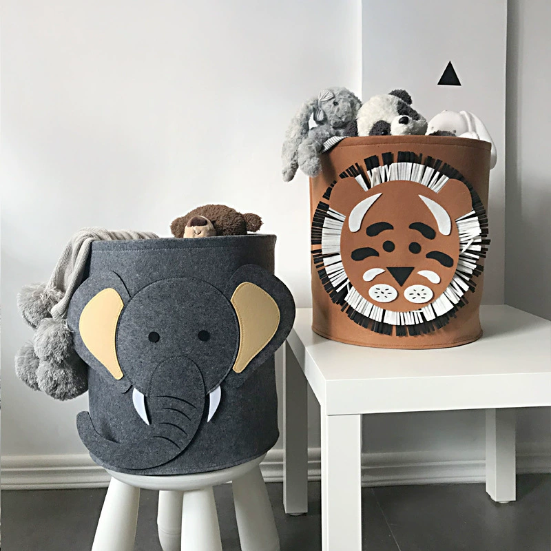 Storage system, cartoon capacious storage basket