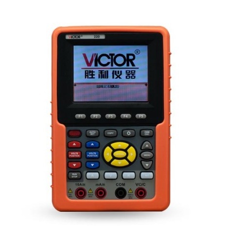 Victor/胜利 手持式示波表 VC2061 彩色60MHZ 双通道 带电脑接口