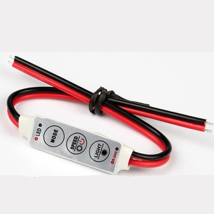 Three-Key Monochrome Controller Lithium Battery 5V Manual Button Mini Led Light Strip Light Bar Module Lamps