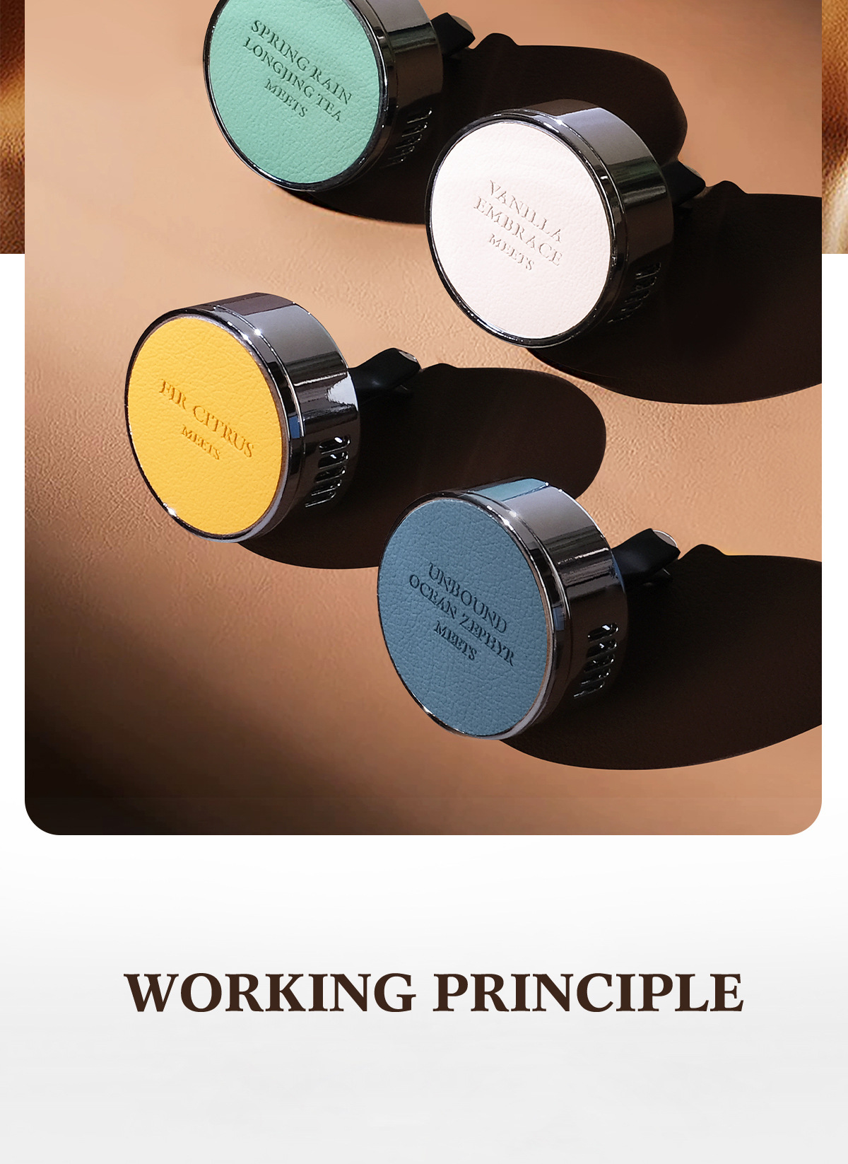 High-End Popular Car Air Outlet Aromatherapy Car Perfume Car Deodorization and Odor Removal Adjustable Car Fragrance Diffuser