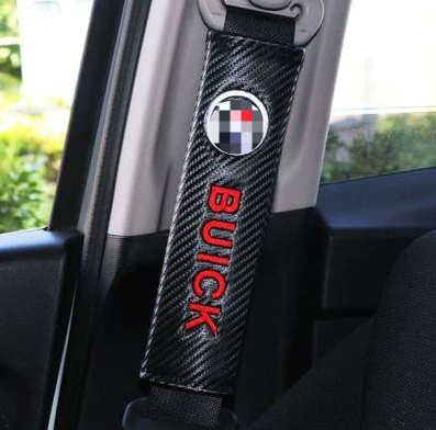 Seat belt shoulder pad — belt sheath - buick-carbon-fiber-pair-246cm